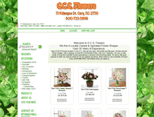 Tablet Screenshot of gcgflowers.com
